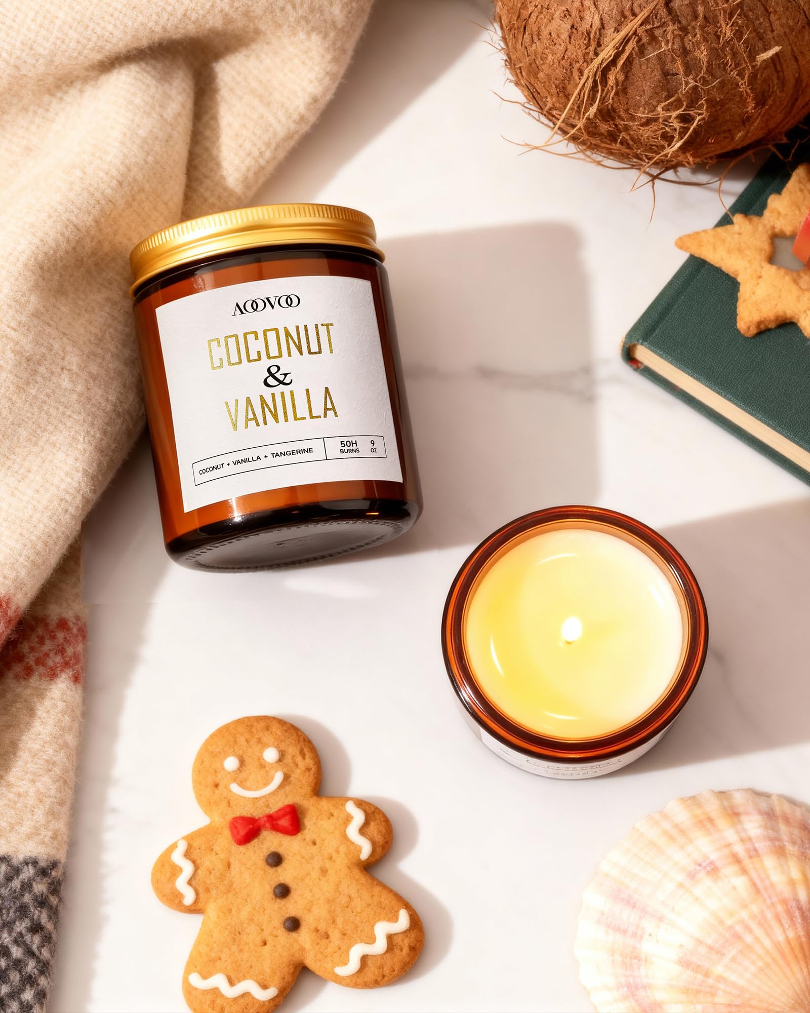 AOOVOO aromatherapy candle for relaxation and calm