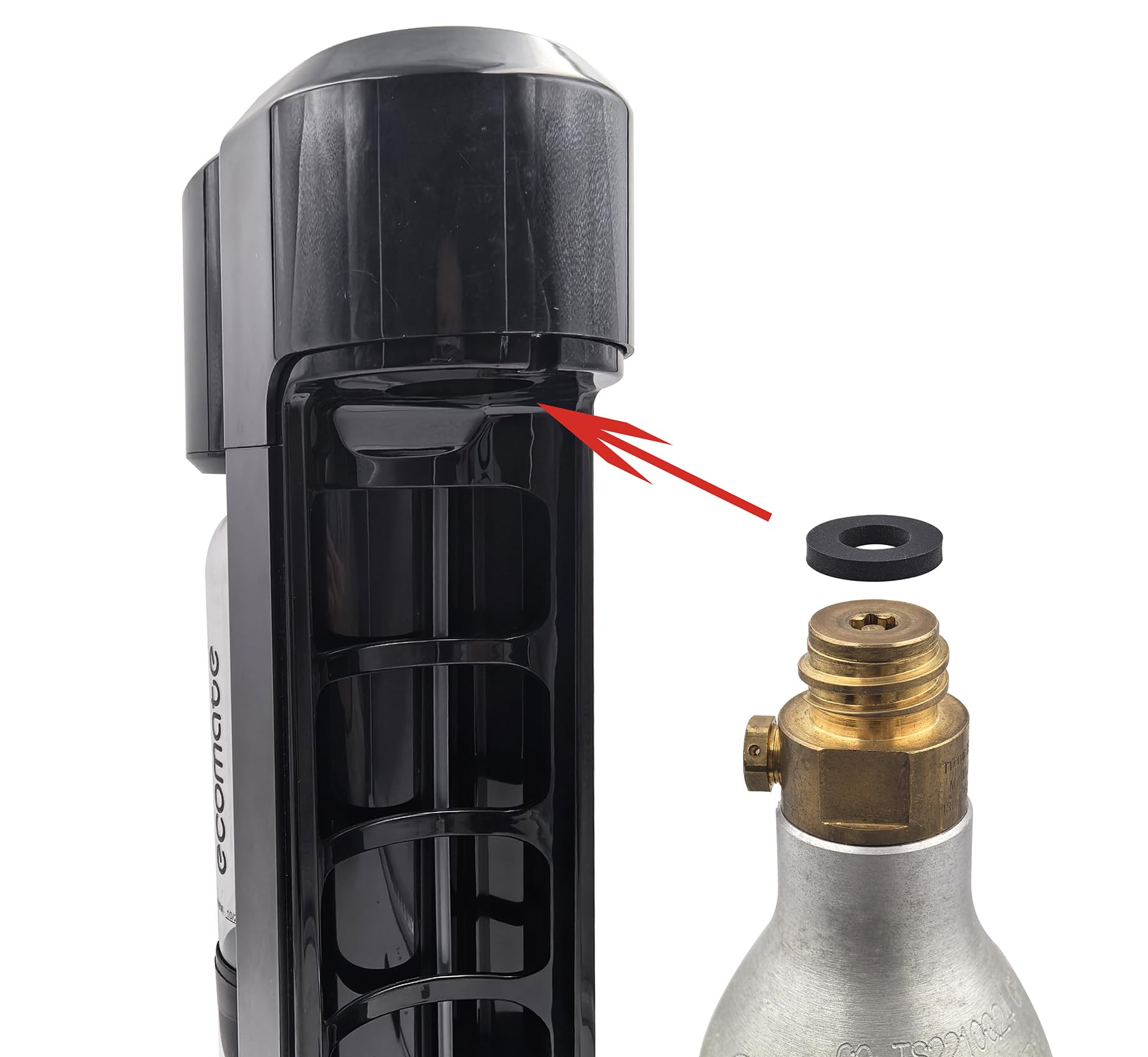 Aopkeo black gasket washer close up