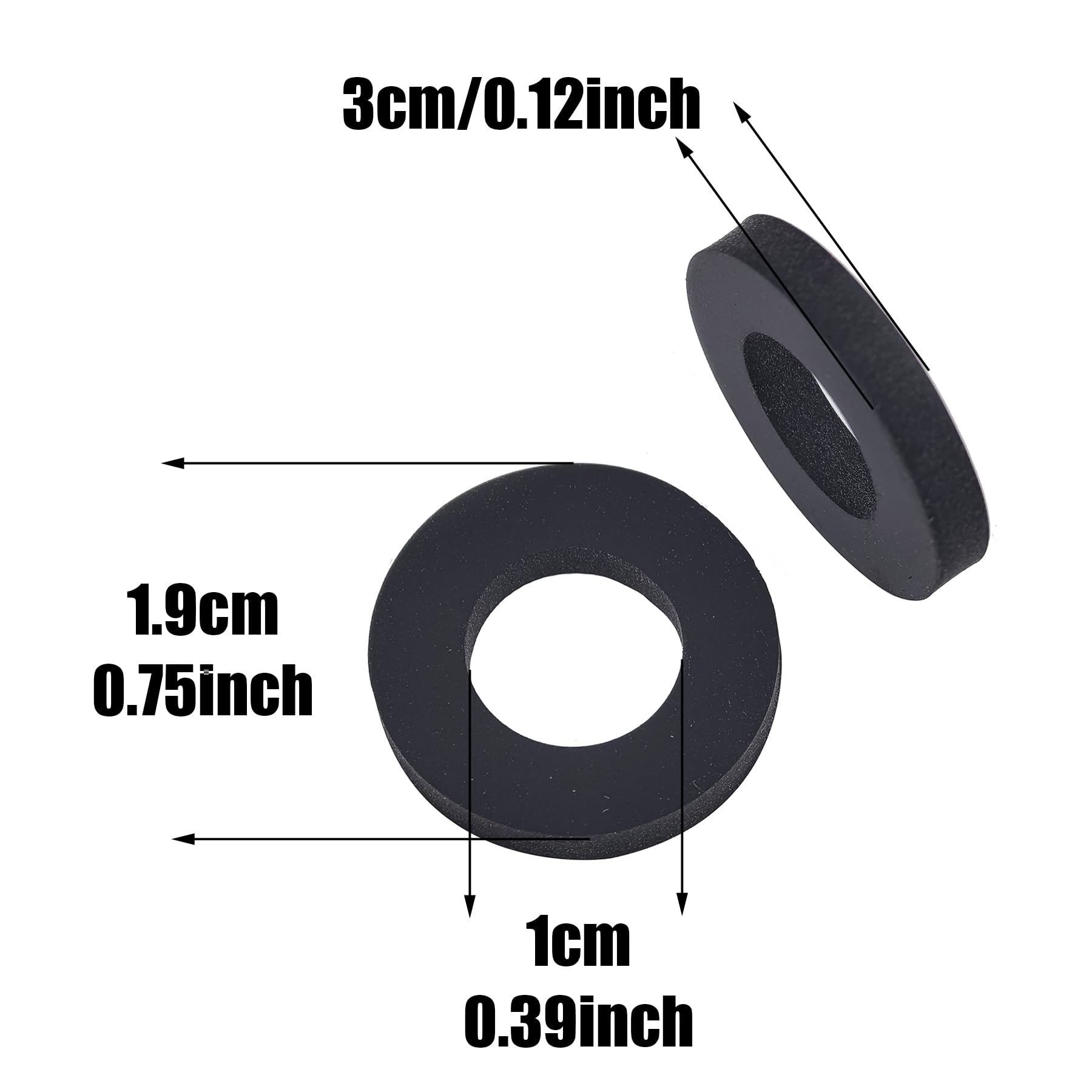 Five silicone gaskets included in the pack