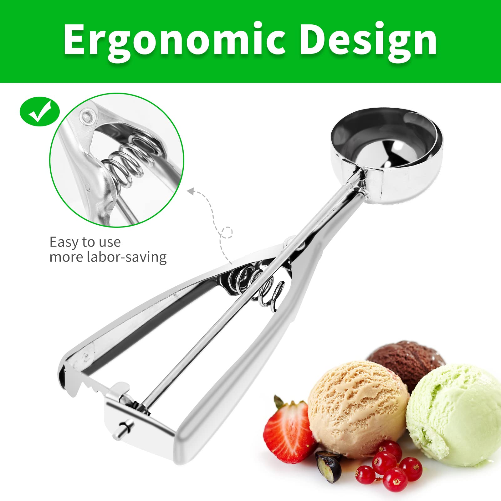 Trigger release ice cream scoop by AOULELA