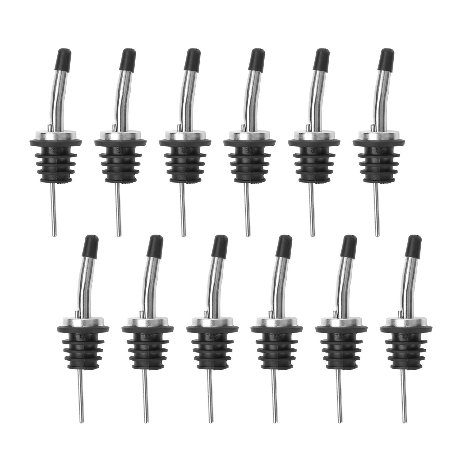 AOZITA 12 Pack Classic Bottle Pourers stainless steel exterior