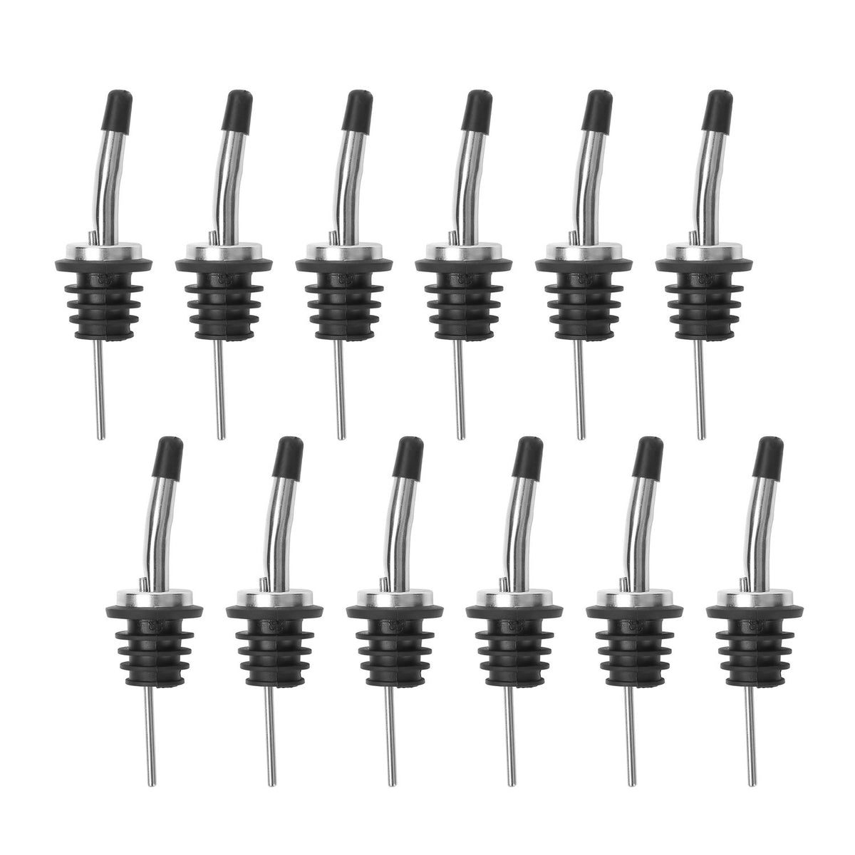 AOZITA 12 Pack Classic Bottle Pourers stainless steel exterior
