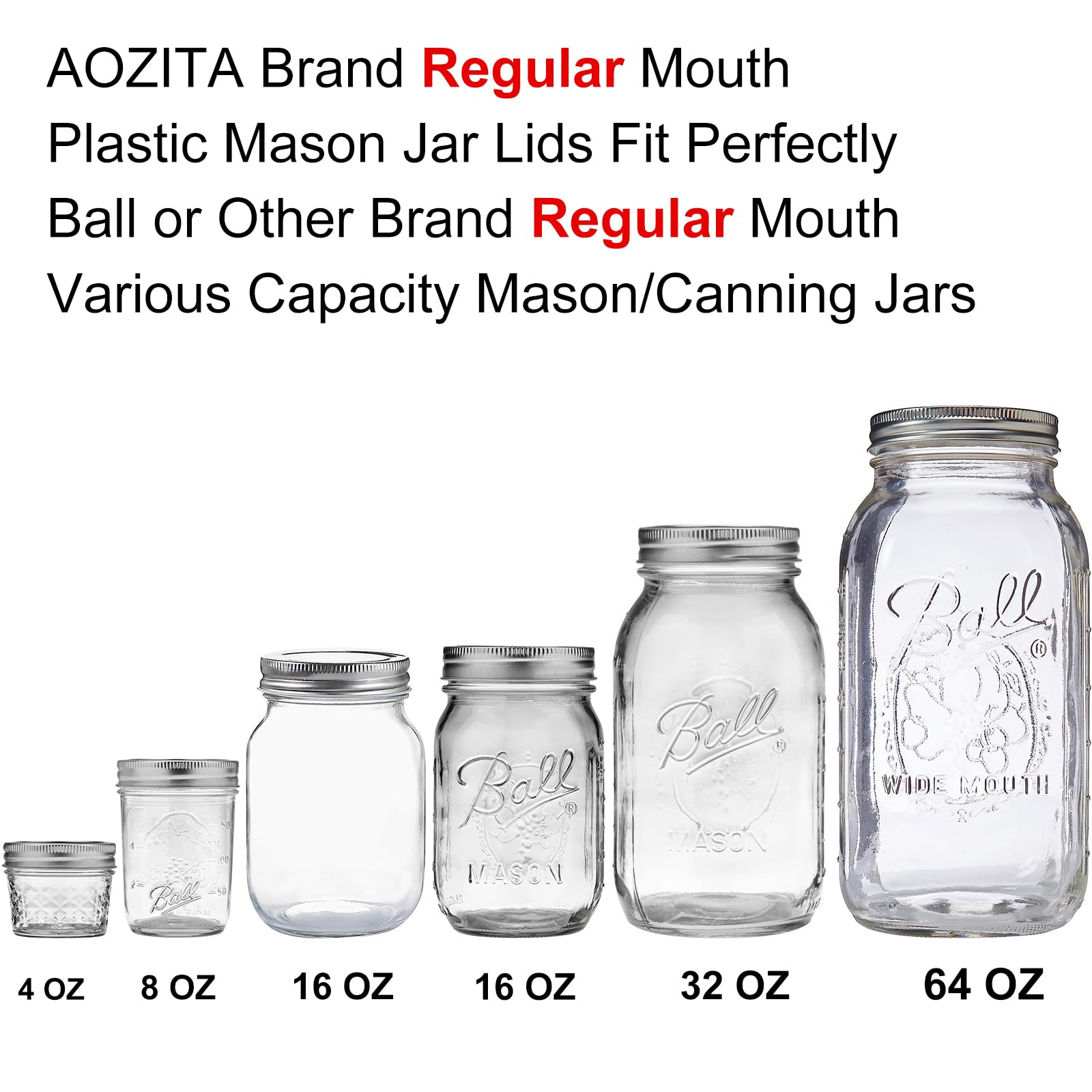 Green AOZITA regular mouth lid