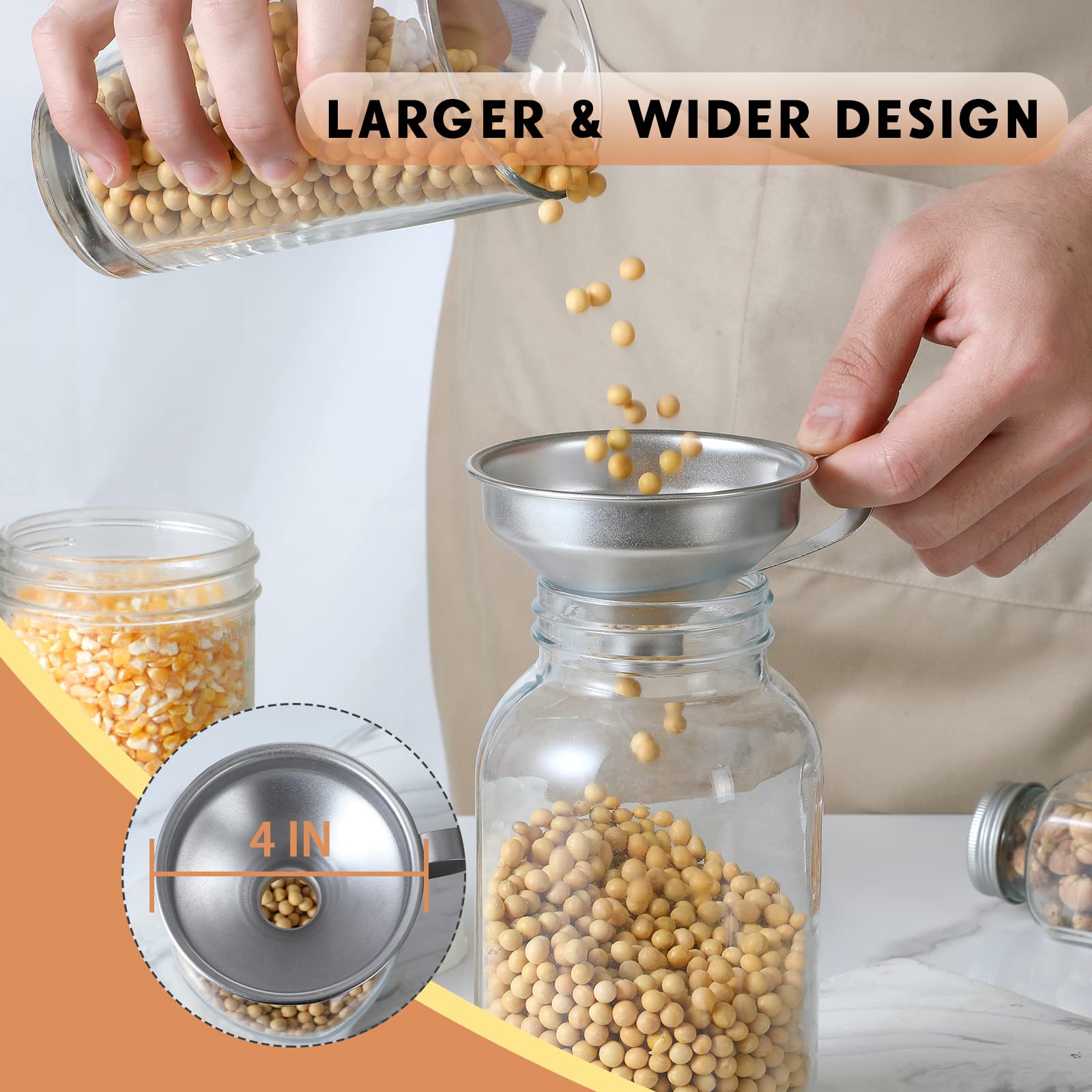 Spice funnel 0.8 inch bottom diameter fits most jars
