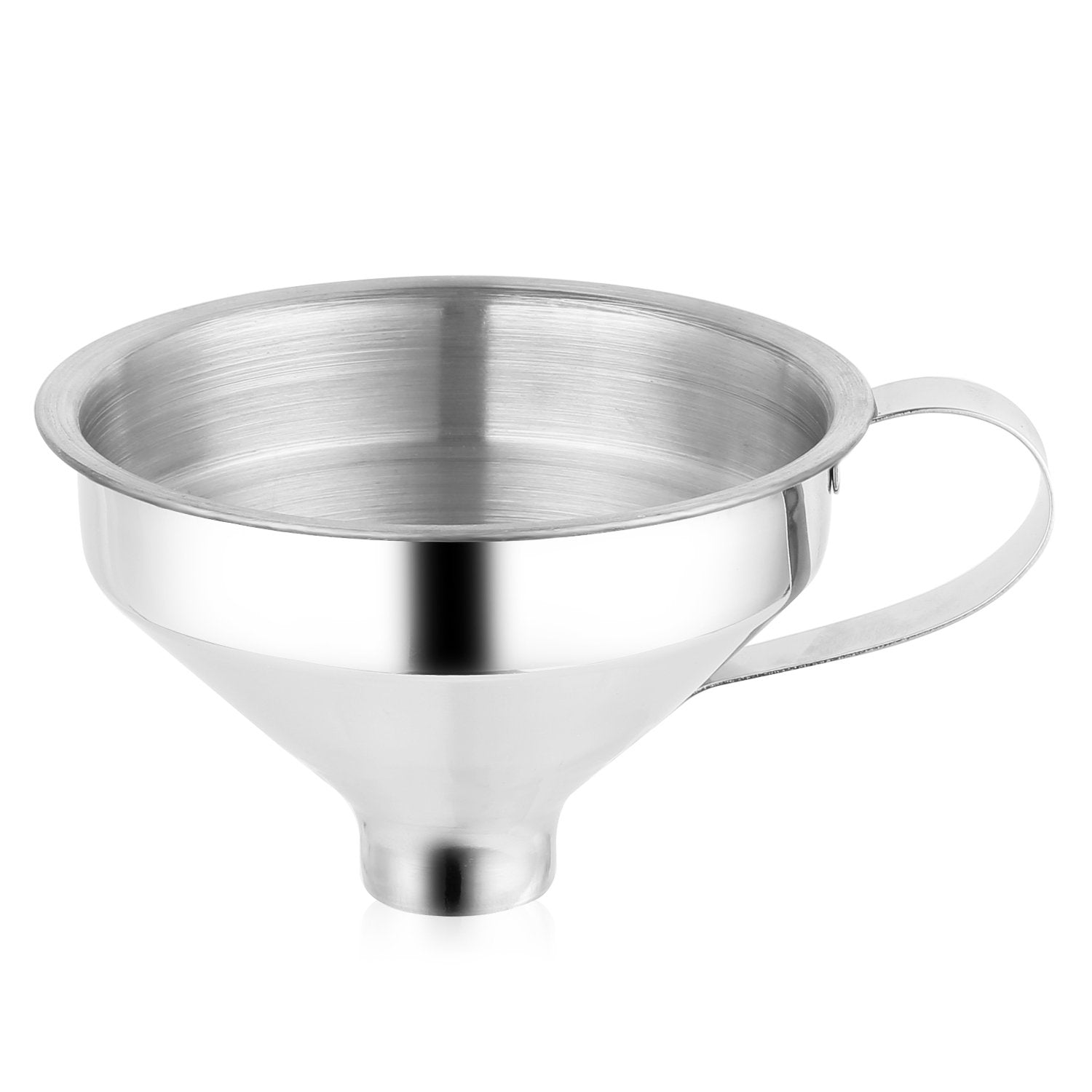 Aozita 18/8 stainless steel spice funnel with handle for jars