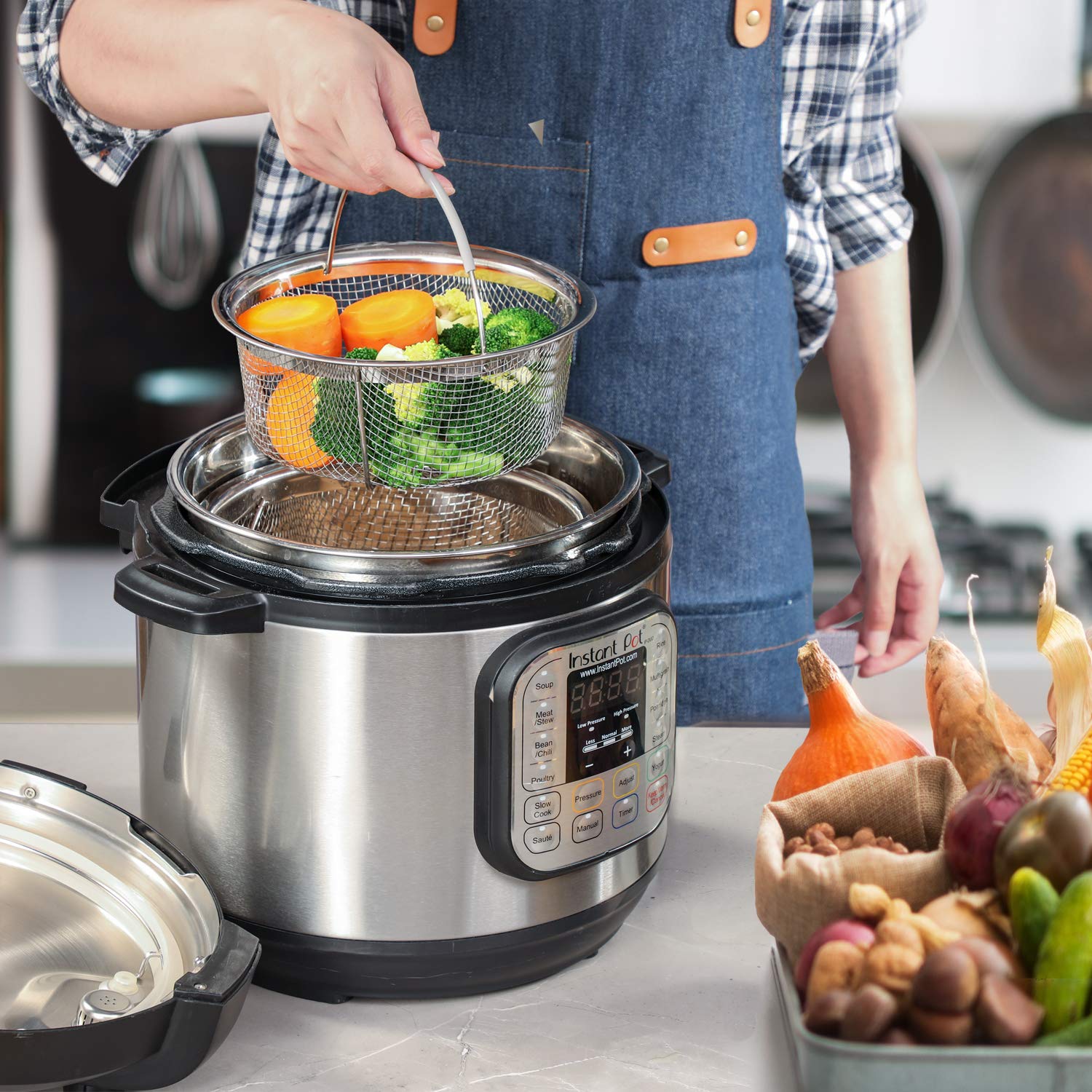 Compatible with IP-duo60 IP-lux60 IP-duo80 and more steamer basket