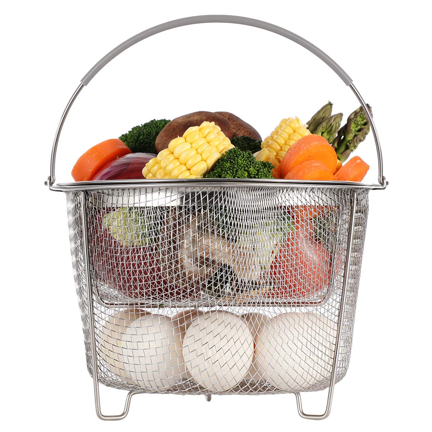 AOZITA steamer basket Instant Pot 6 qt two-tier stainless steel mesh