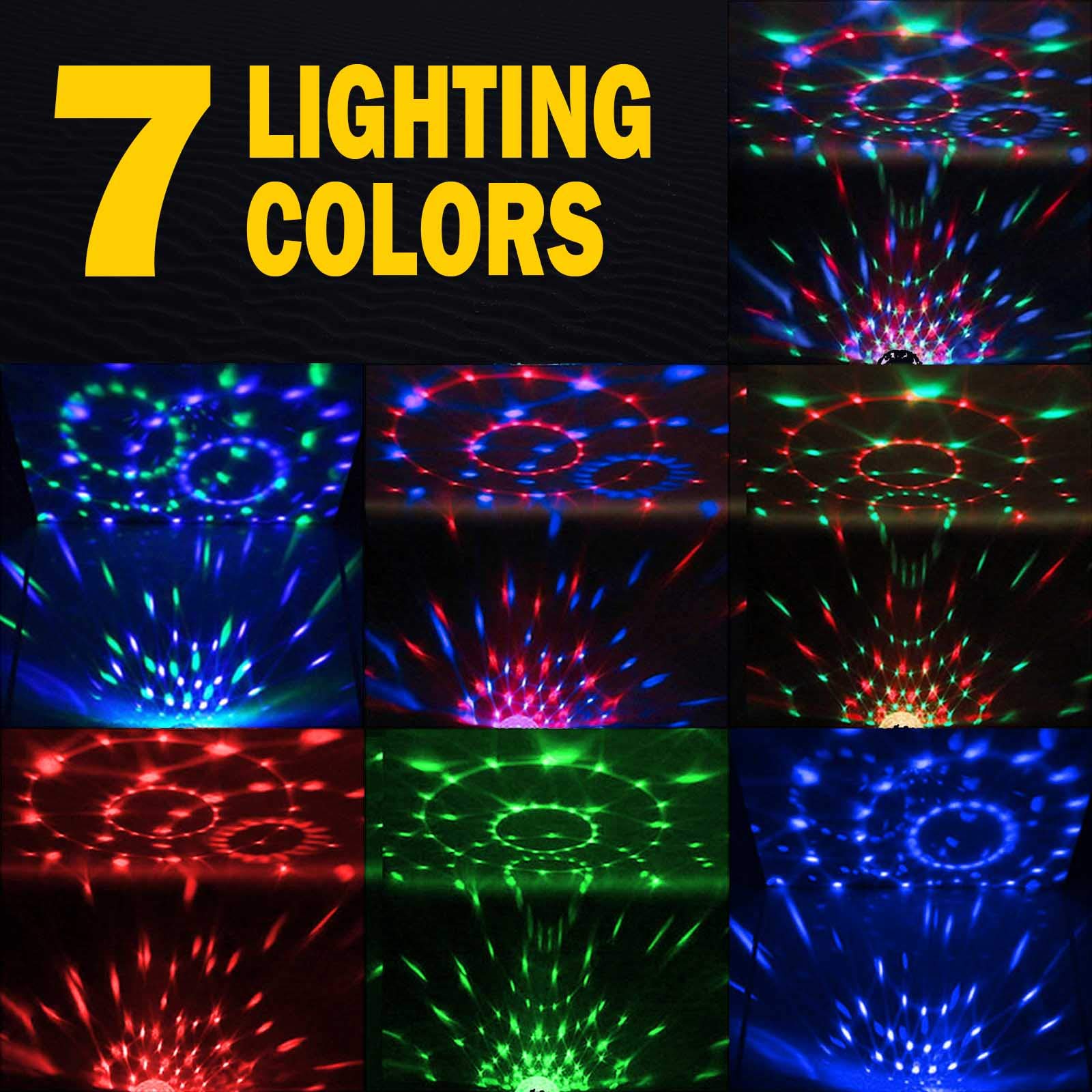 Disco ball lights with 12 modes for stage or home use