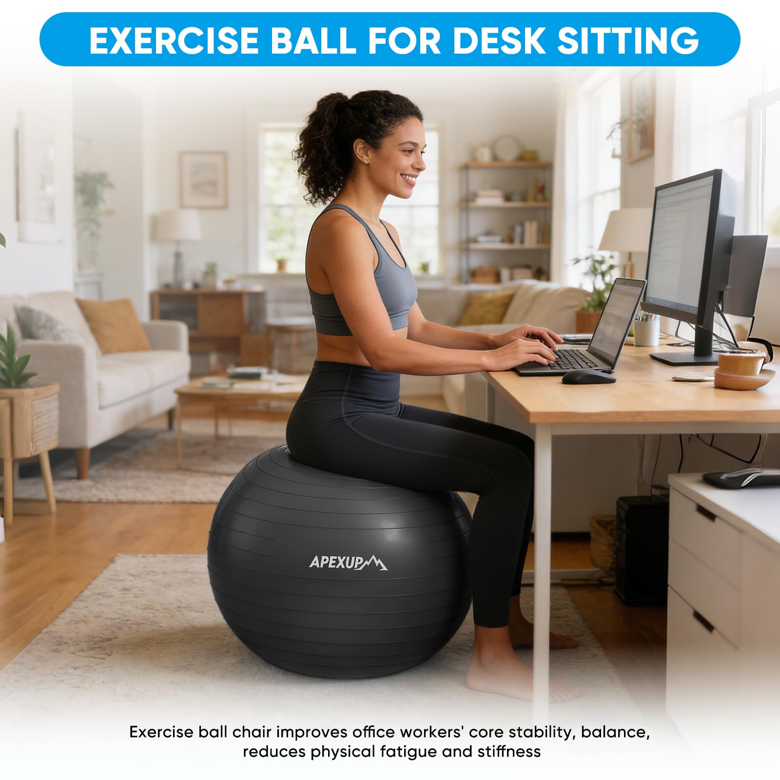 APEXUP Yoga Ball 45cm size image