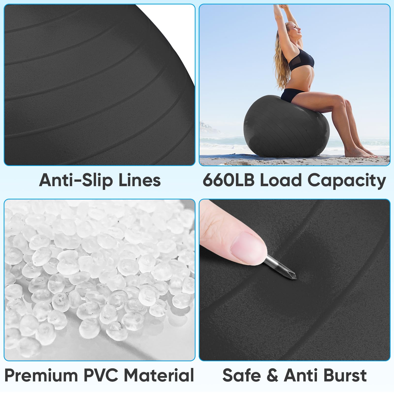 APEXUP Yoga Ball 85cm size image
