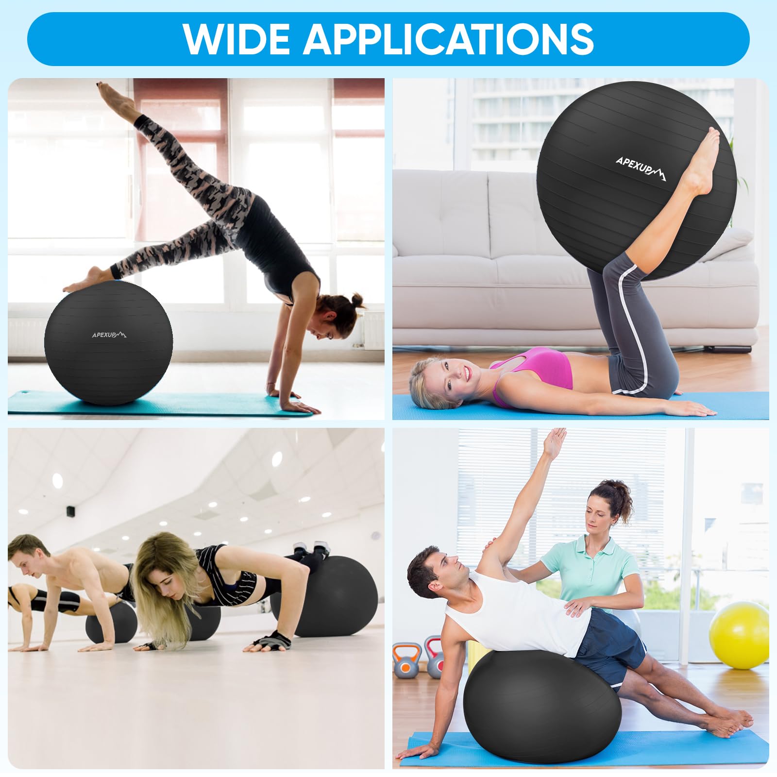 APEXUP Yoga Ball anti-burst feature image