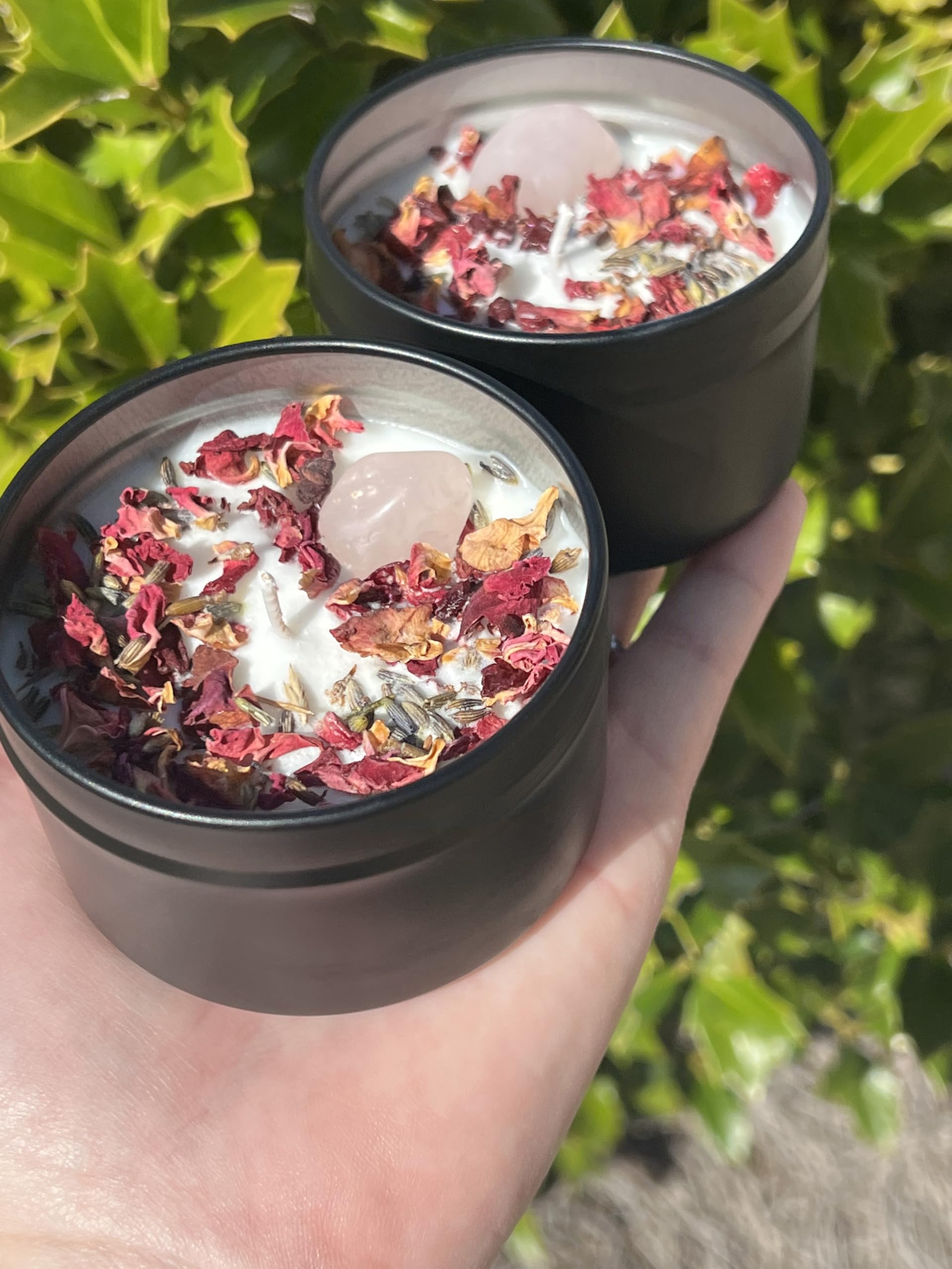 Hand poured soy wax candle with cotton wick in small-batch production