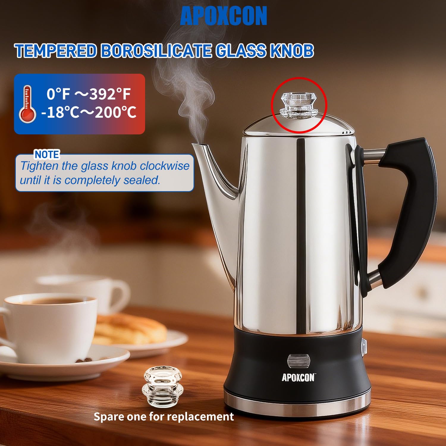 APOXCON 12 cup capacity percolator