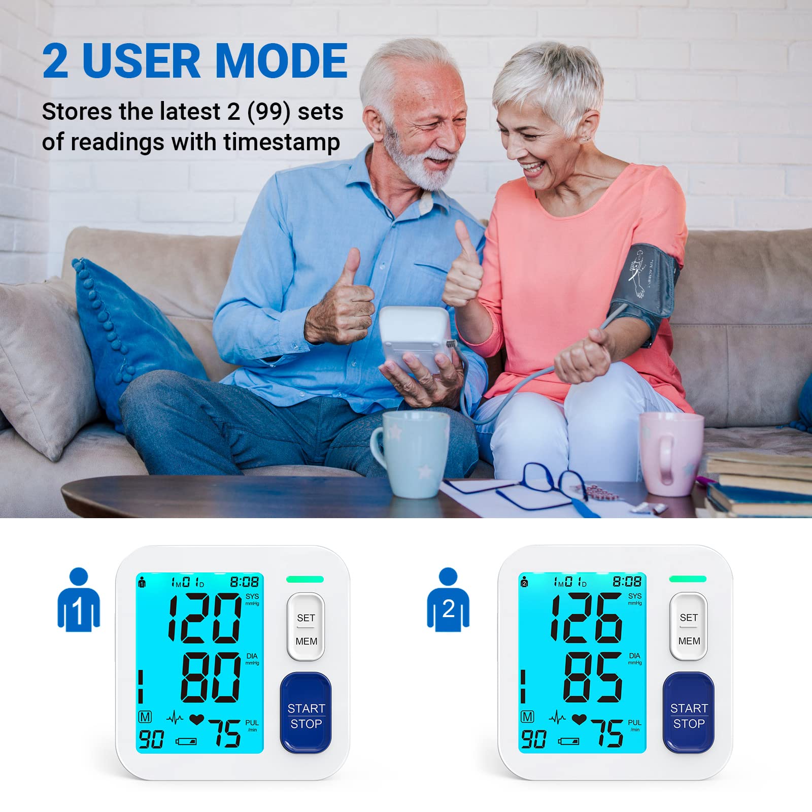 Android and IOS app compatibility for BP readings