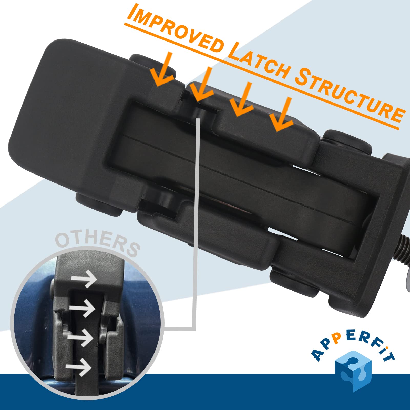 Hood latch bracket set compatible with TJ