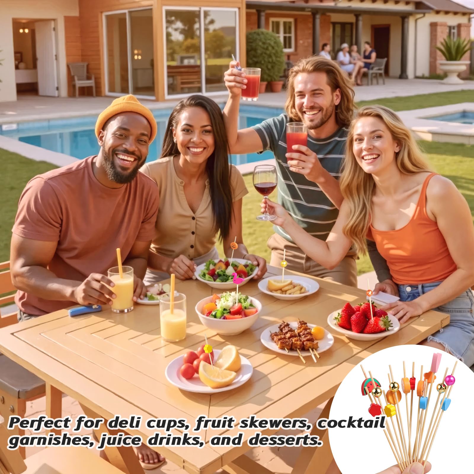cocktail garnishes and party picks for entertaining
