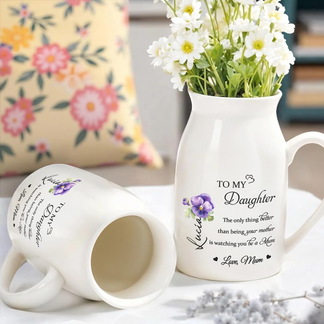 Appreciation gift vase for daughter from mom