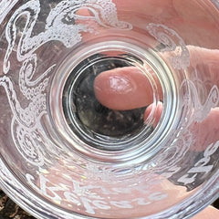 Thick protruding base shot glass