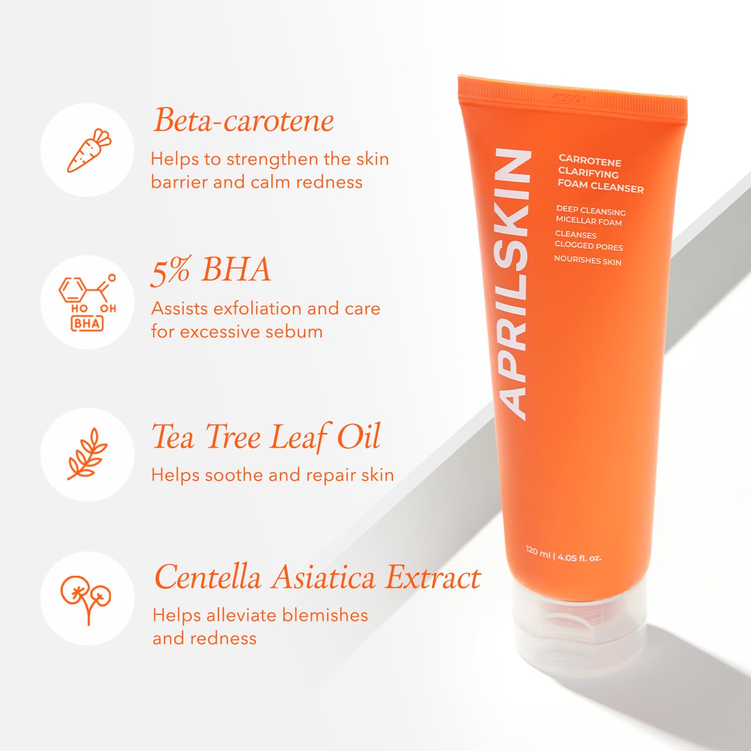 APRILSKIN Carrotene Clarifying Foam Cleanser product shot