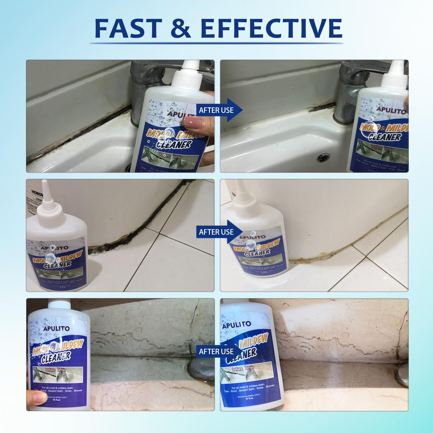 APULITO cleaner gel for tile grout areas