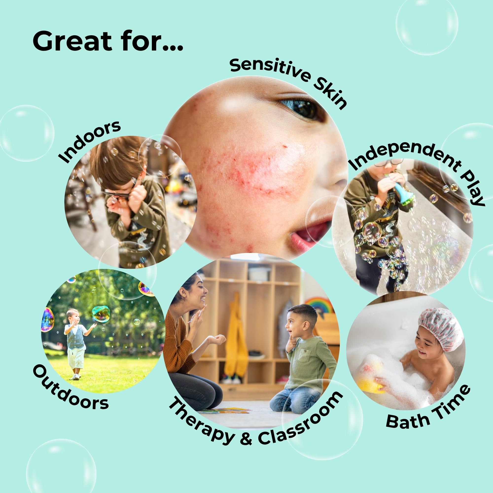Aqua color Innobaby Bubble Blower packaging image
