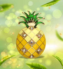 Aqua79 gold pineapple fridge magnet textured glossy finish back magnet