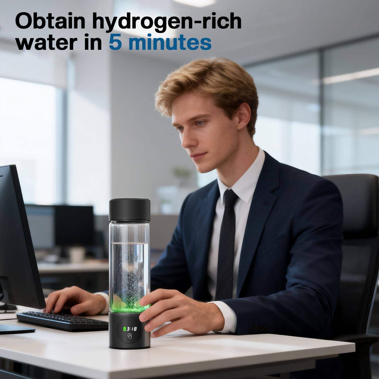 high borosilicate glass bottle with food grade rubber