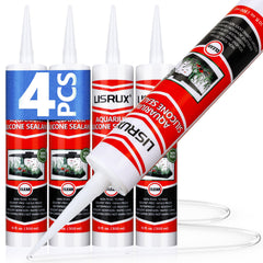 4 pack clear aquarium silicone sealant packaging