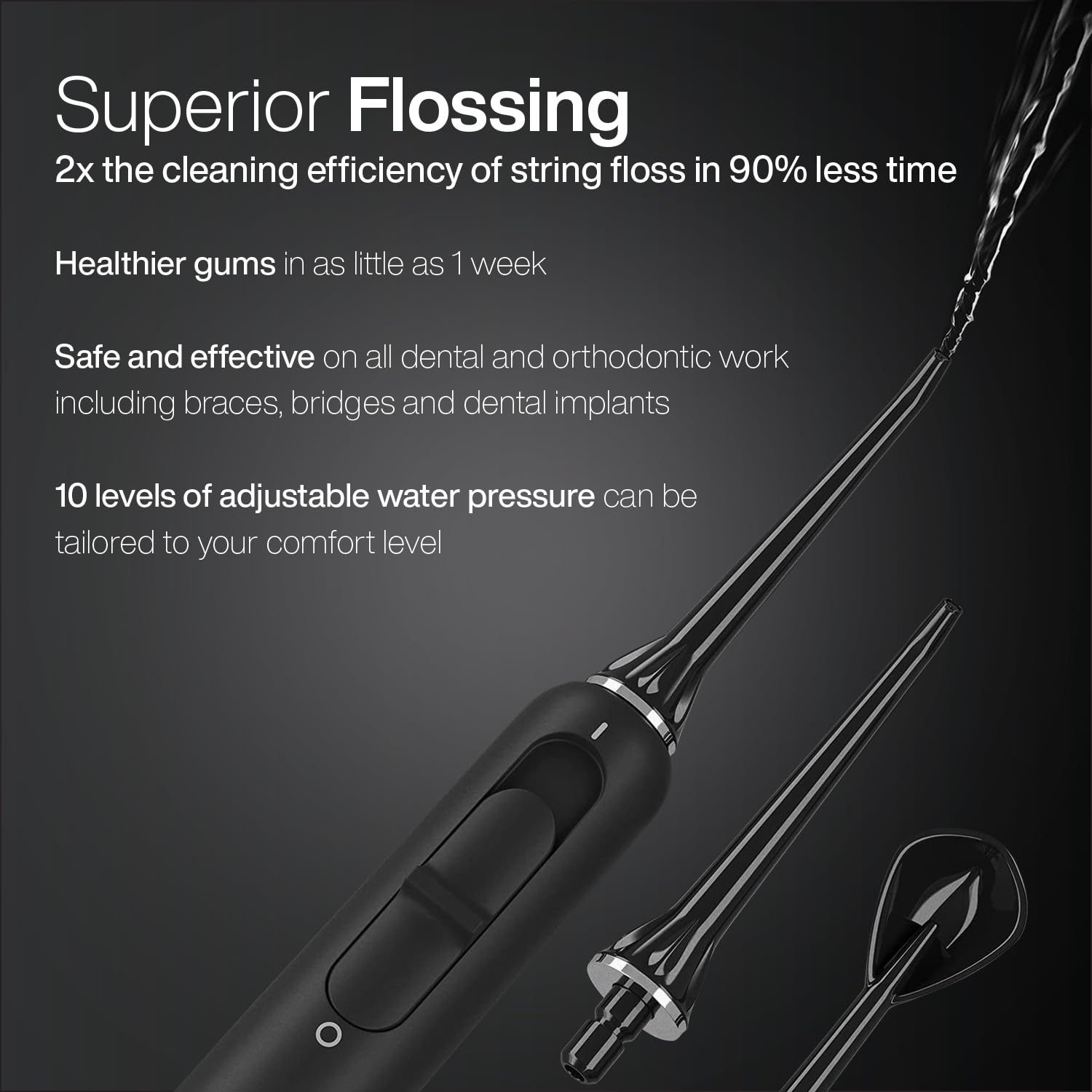 Water flosser jet tips for AquaSonic Home Dental Center PRO