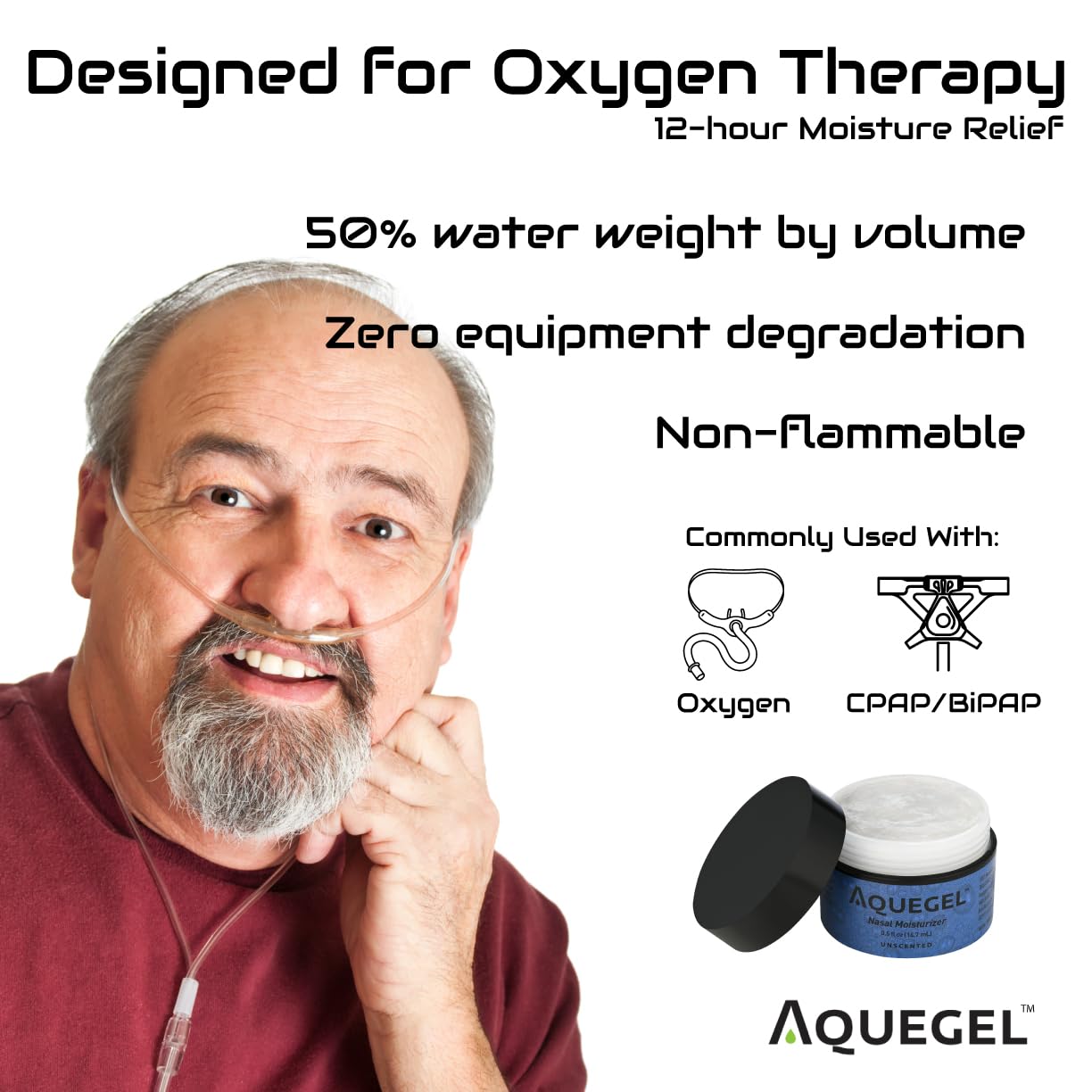 0.5oz jar of Aquegel nasal gel
