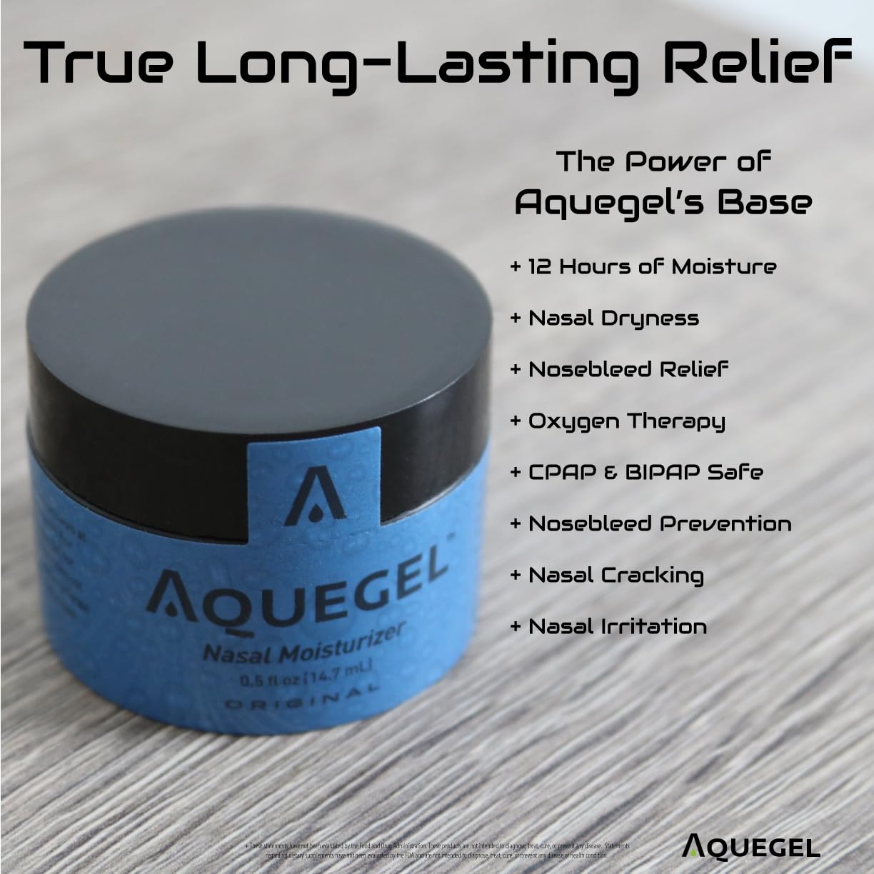 Dry nose relief with Aquegel Nasal Moisturizer