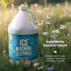 Aquia nickel safe ice machine cleaner for commercial units