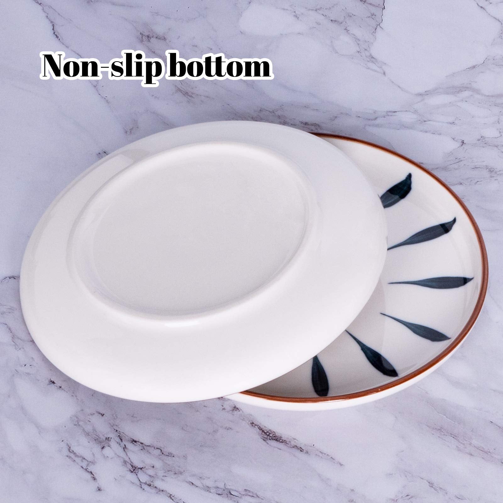 Dessert plates for cake and ice cream snacks blue Aquiver