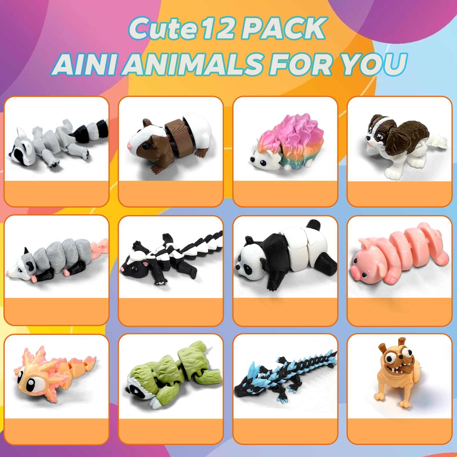AQXYTK 4 inch mini animals home office decor image