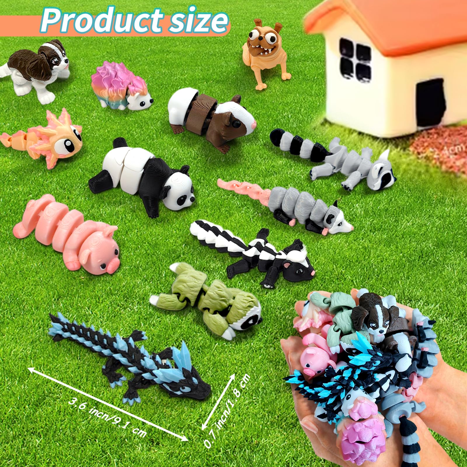 AQXYTK articulated desk pets mini figures display option image