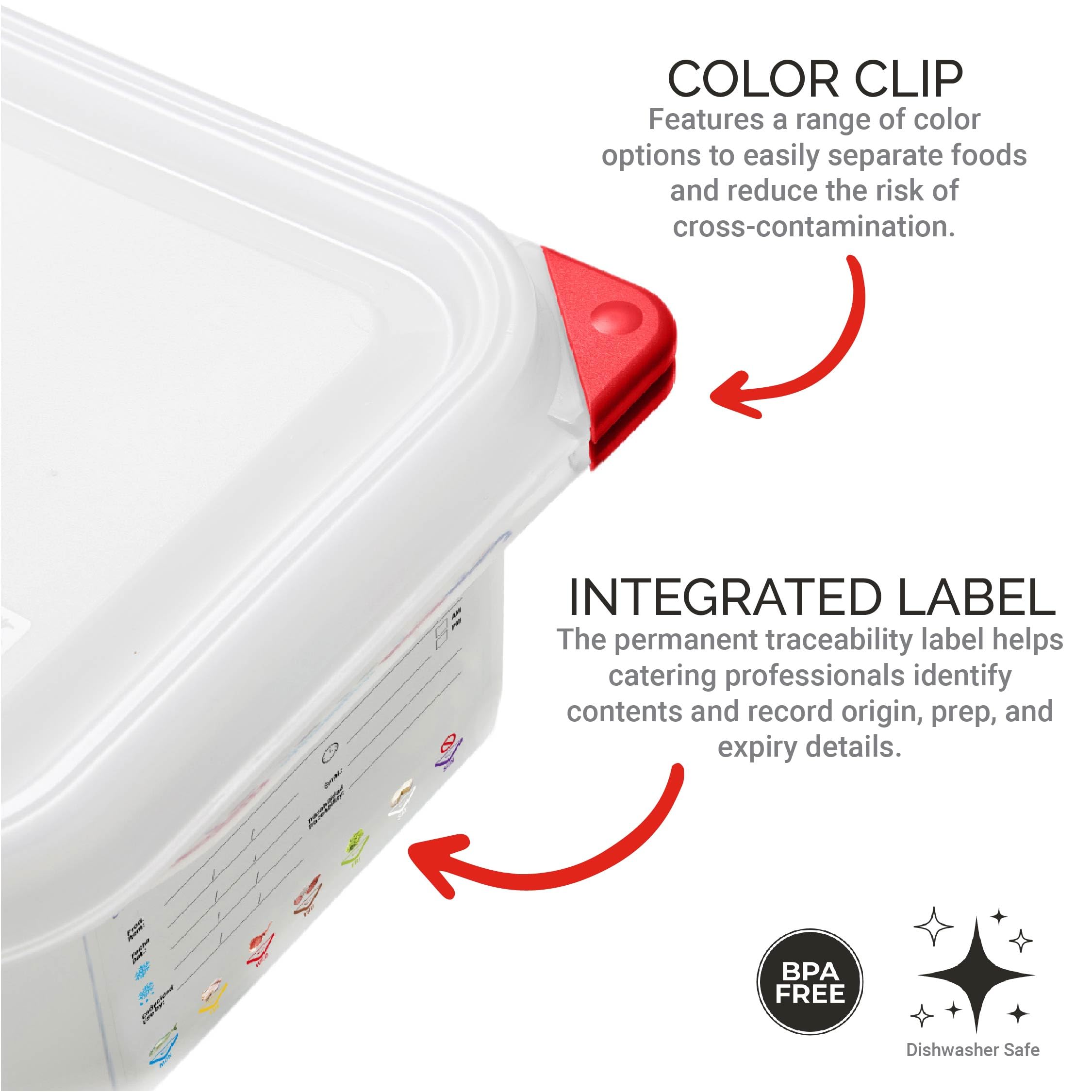 Integrated permanent label on container