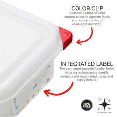 Integrated permanent label on container