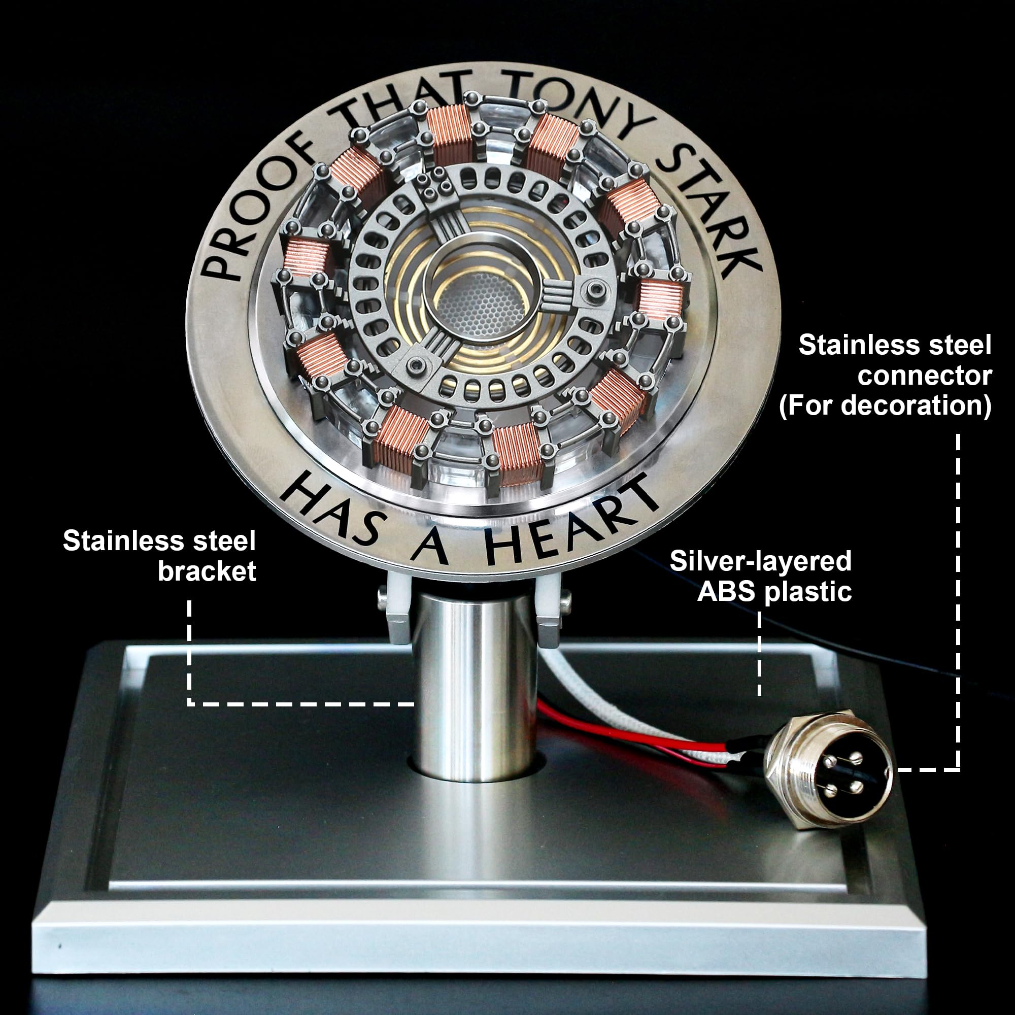 Chassis and reactor LED assembly in Arc Reactor kit