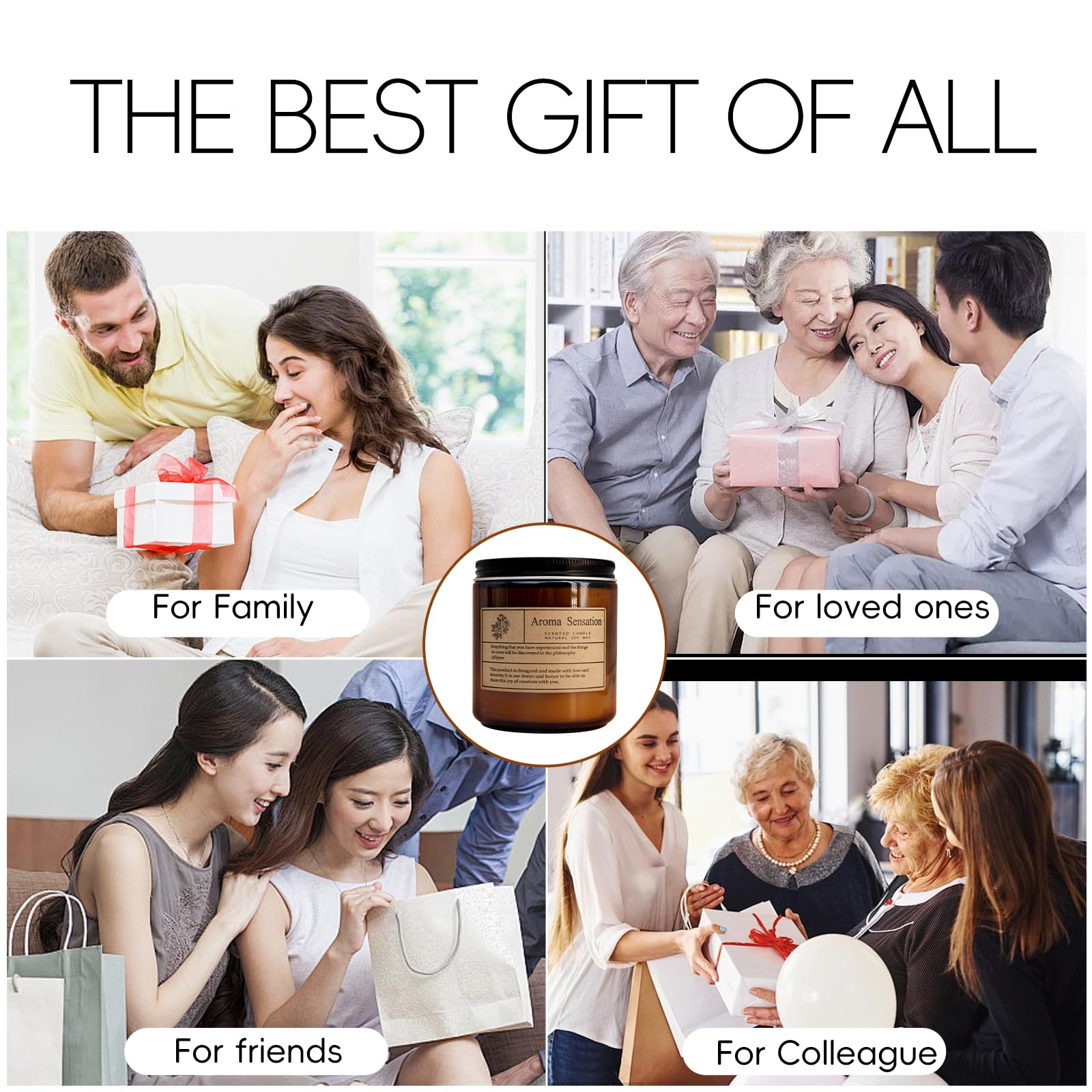 ARCASA gift ready packaging candle