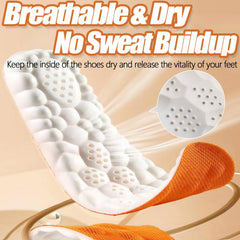Breathable mesh moisture-wicking design insoles