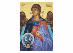 Archangel Raphael Icon Greek Orthodox on gallery wrapped canvas