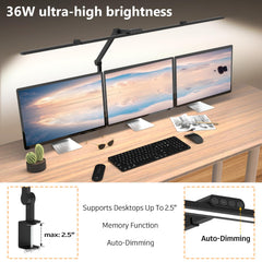Architect desk lamp between two monitors Epabina