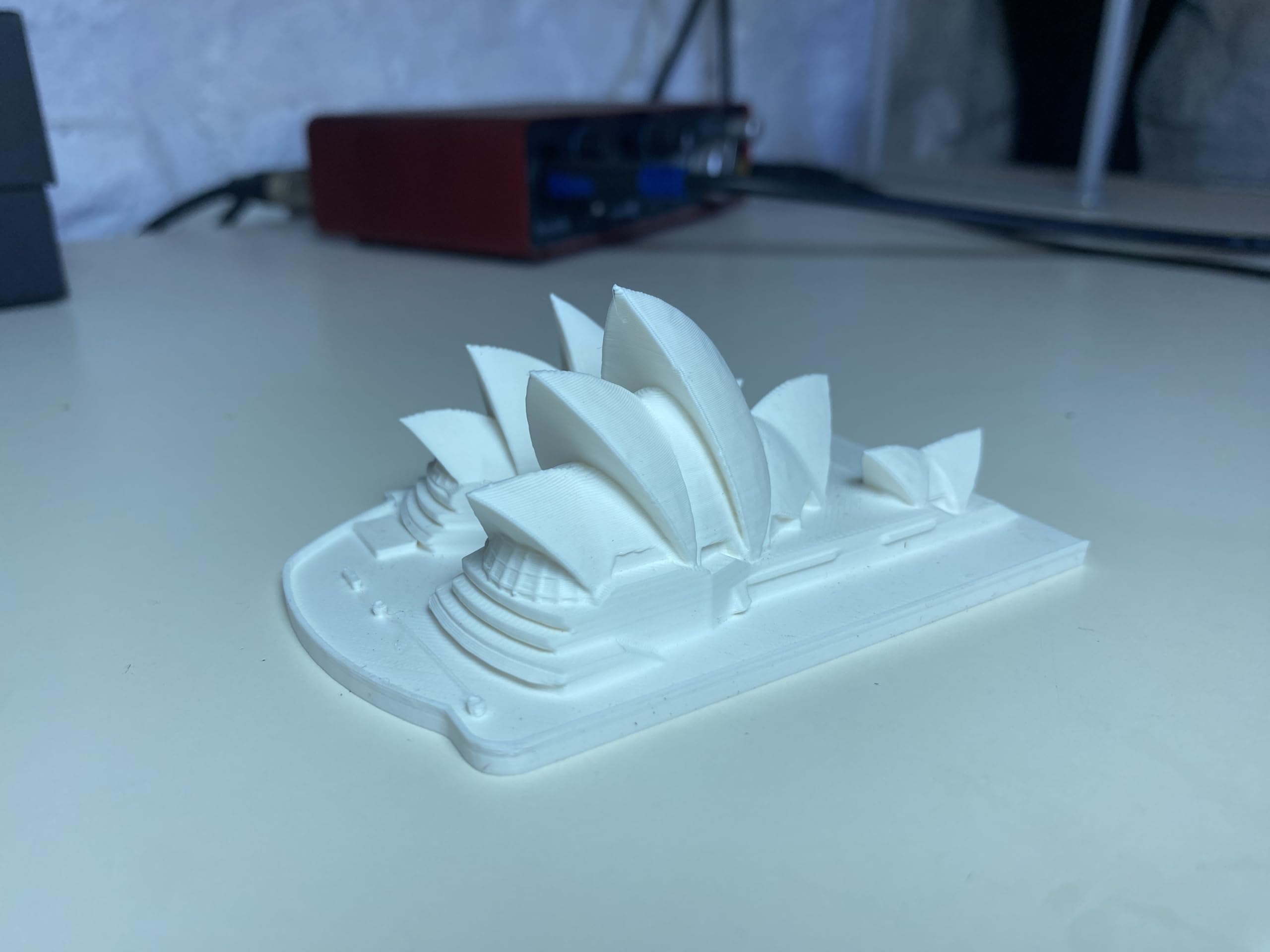 Detailed Sydney Opera House miniature for home or office decor