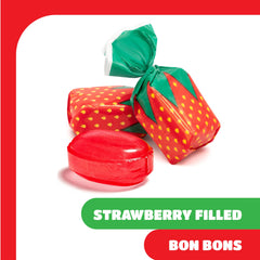 Arcor strawberry bon bons hard candy 125 candies in bag
