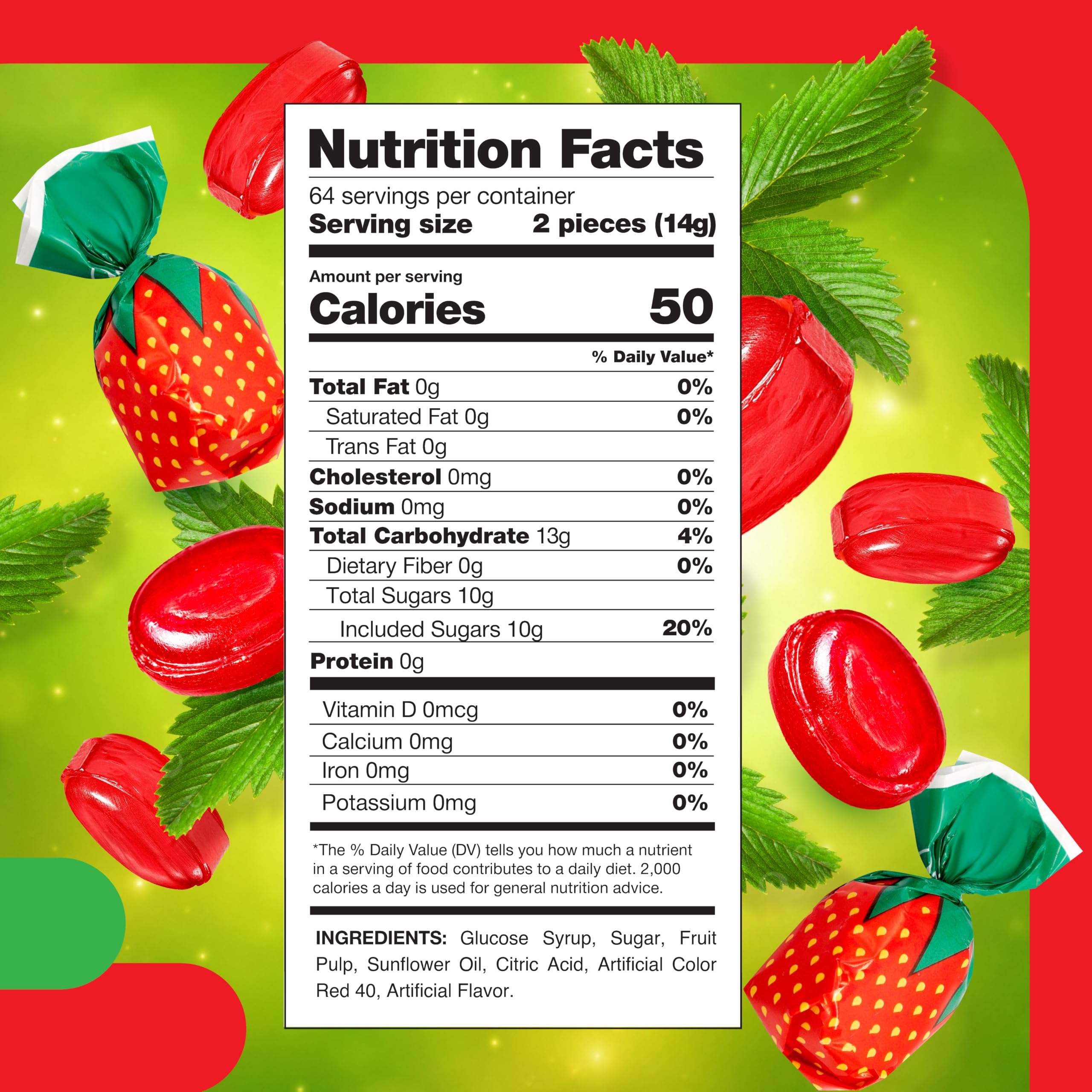 Individually wrapped Arcor strawberry bon bons hard candy