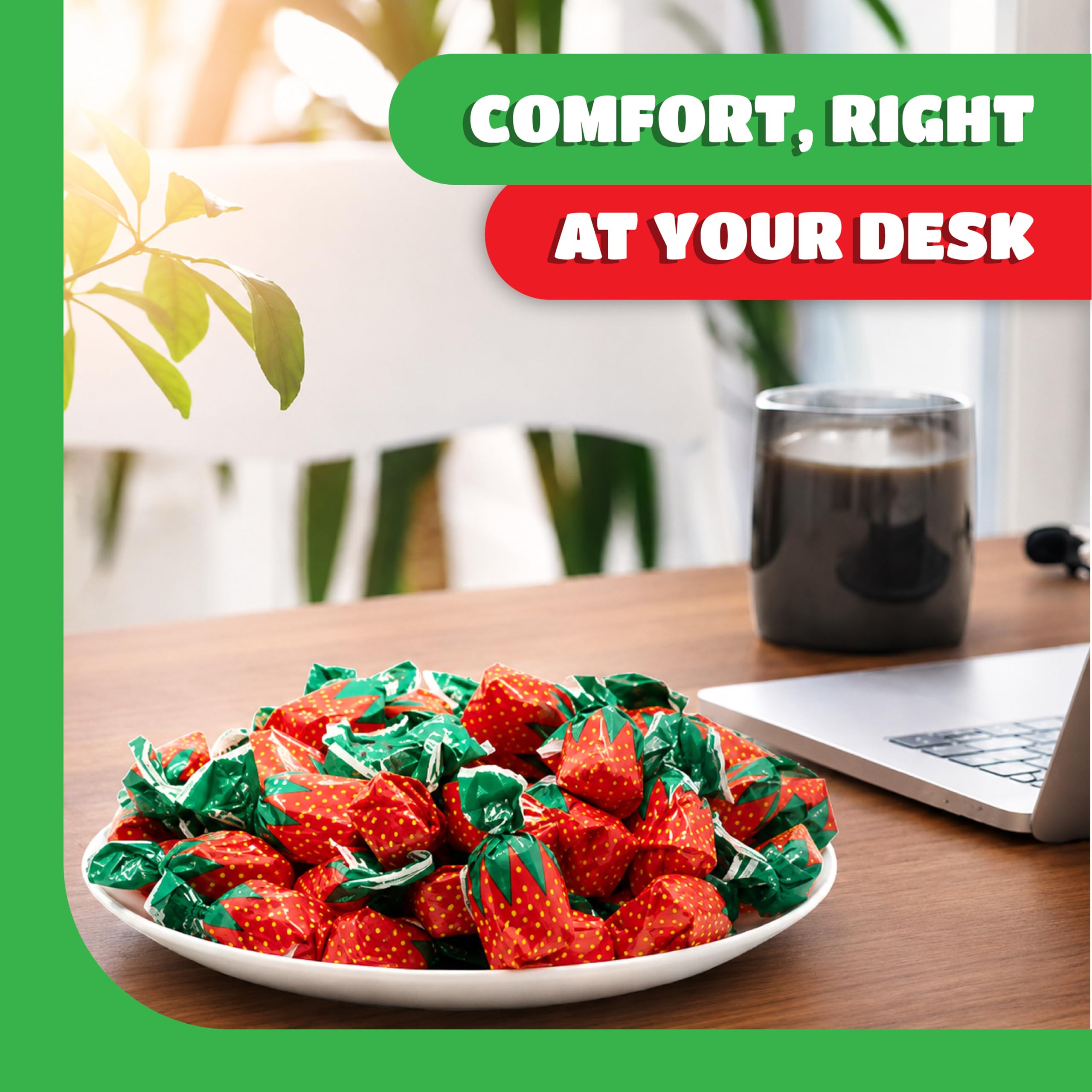 Arcor strawberry bon bons hard candy office or party packaging