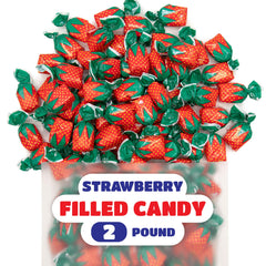 2 lb bag Arcor strawberry bon bons hard candy