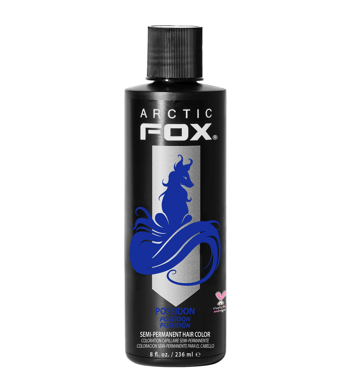 ARCTIC FOX Poseidon blue semi-permanent hair dye bottle 8oz