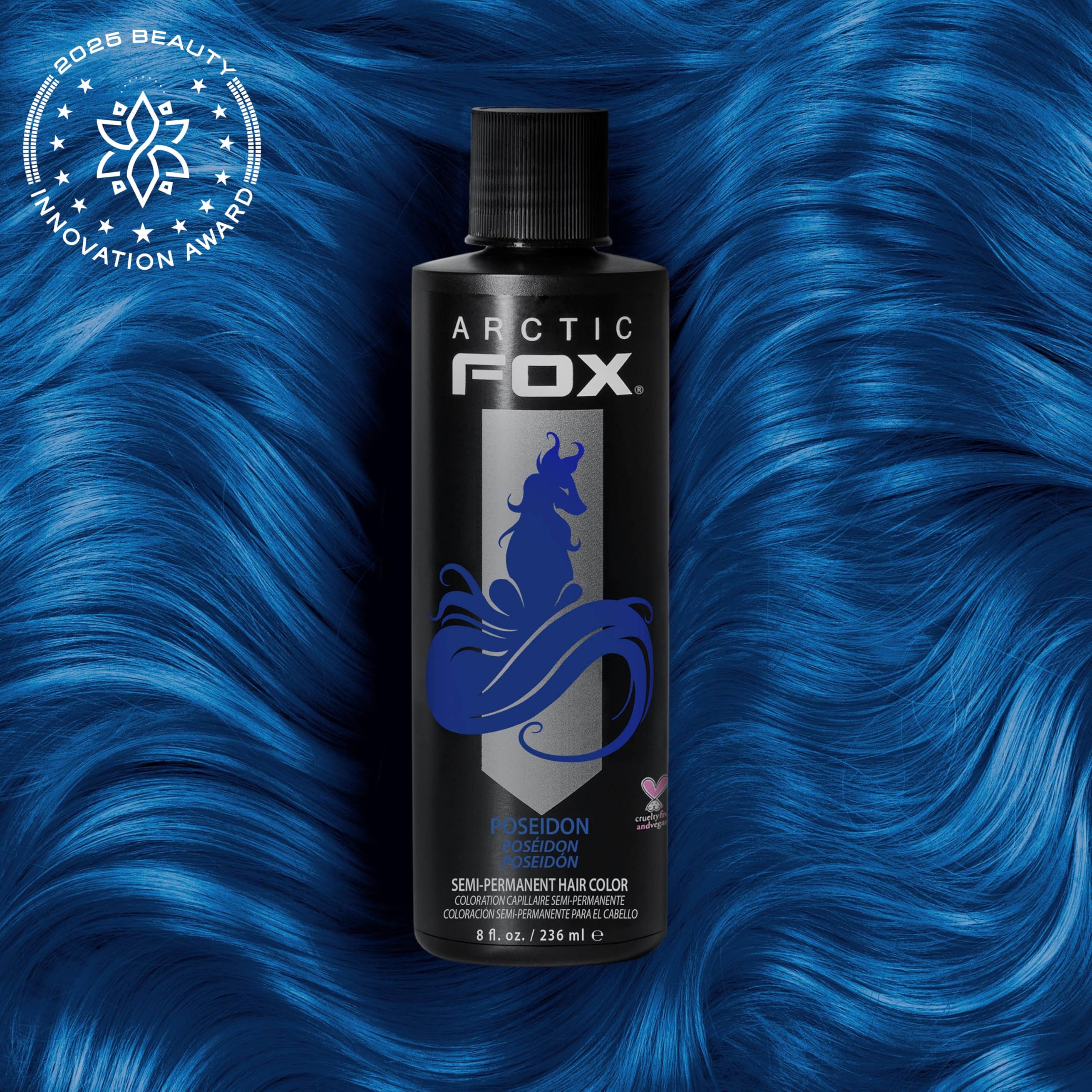 Poseidon blue dye packaging ARCTIC FOX brand