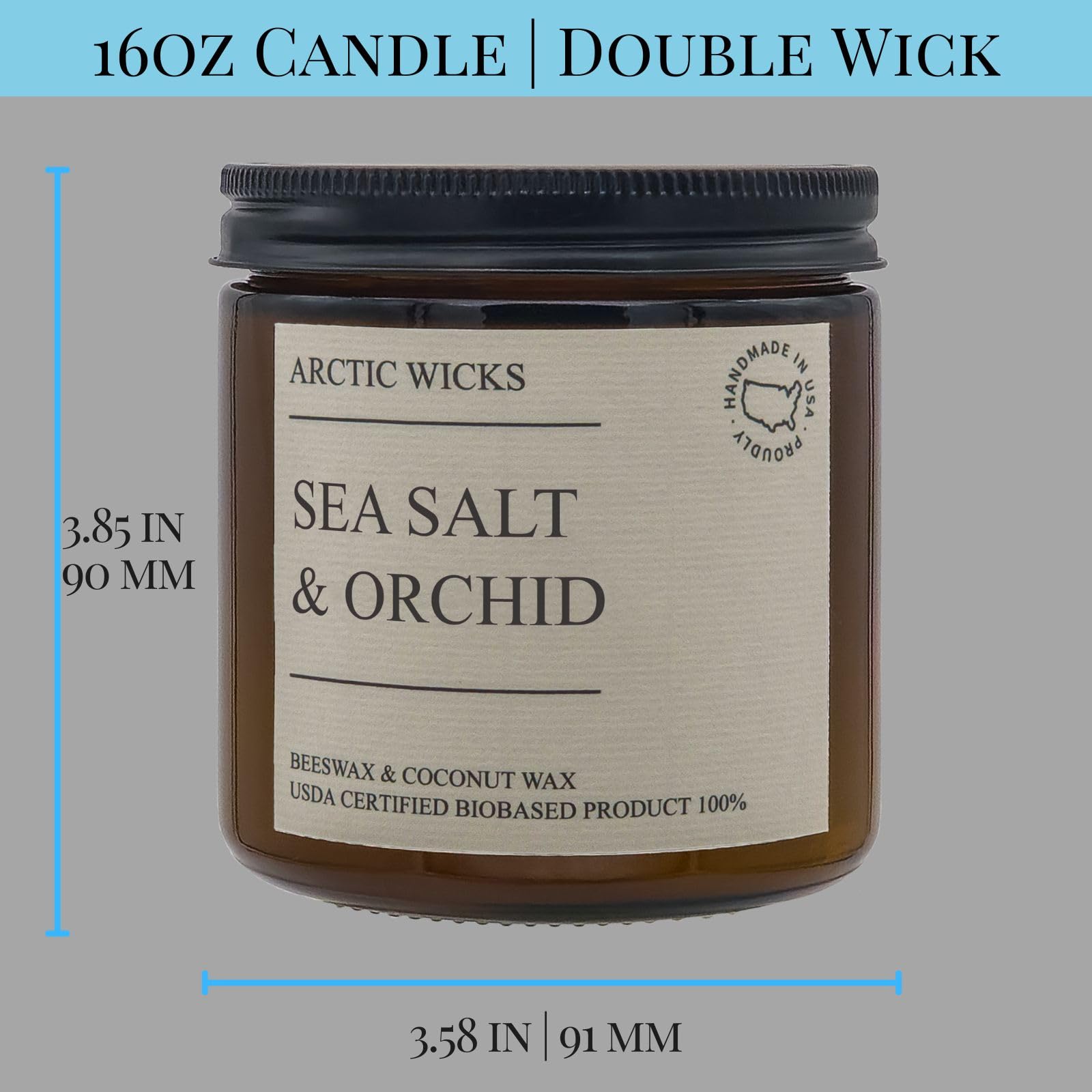 Arctic Storm citrus and sugary notes candle